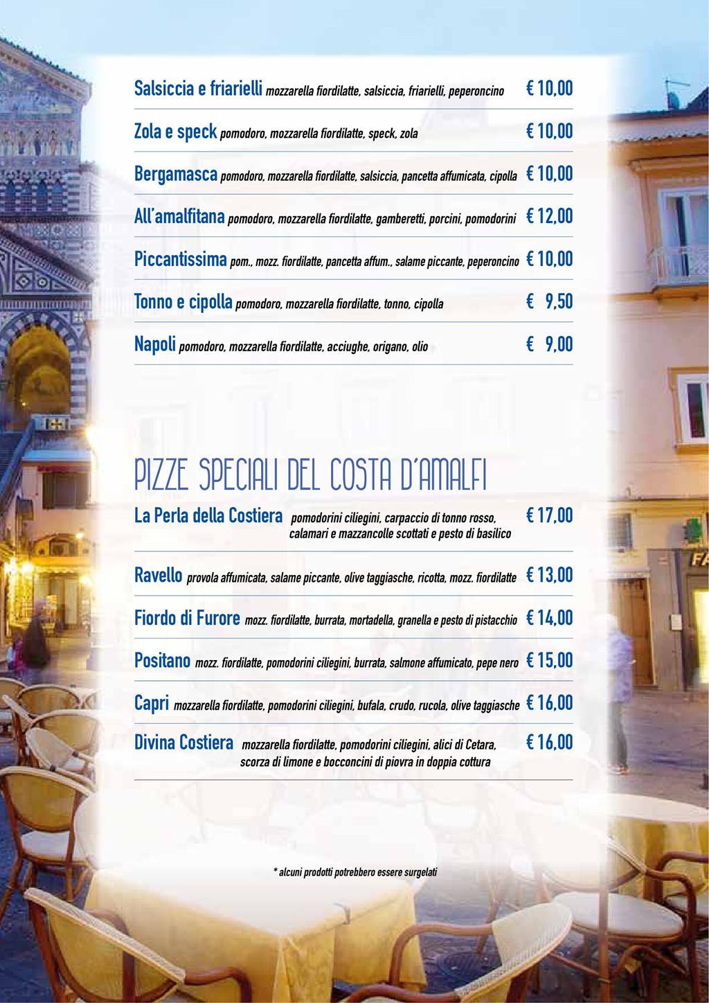 Costa d'Amalfi Brembate - pizze 2