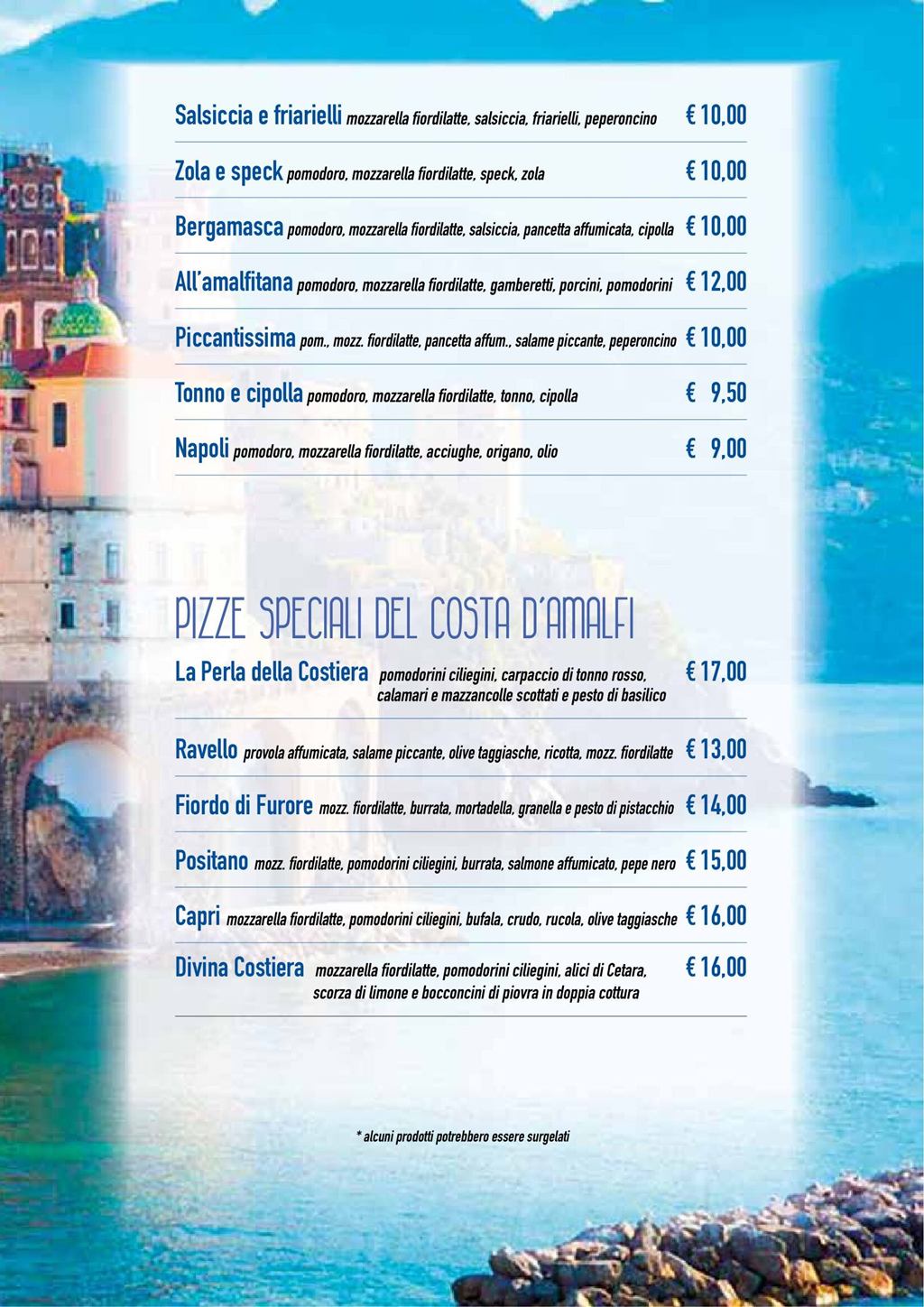 Costa d'Amamlfi Medolago - Pizze pagina 2